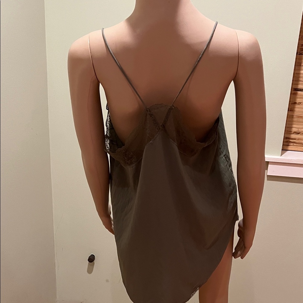 Primitive Elegant Lace Trimmed Green Camisole Size M - Picture 3 of 10